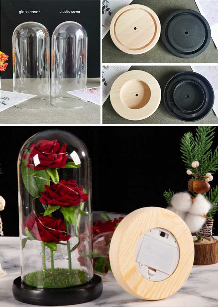 rose glass dome lampshades and bases