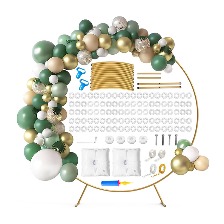 طقم قوس بالونات معدني دائري