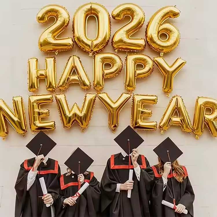 مجموعة بالونات فويل للعام الجديد