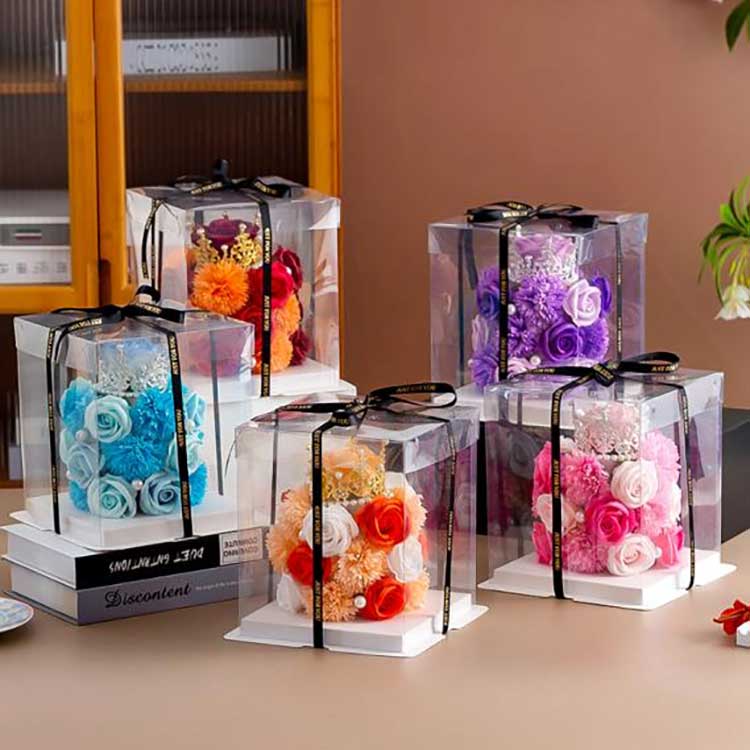 علبة هدية زهرة الورد