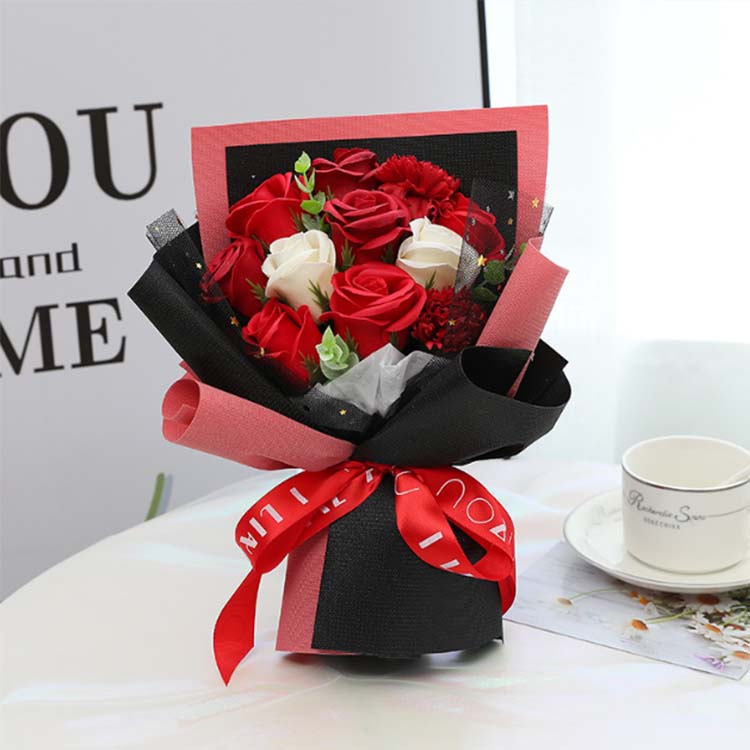 باقة زهور الصابون